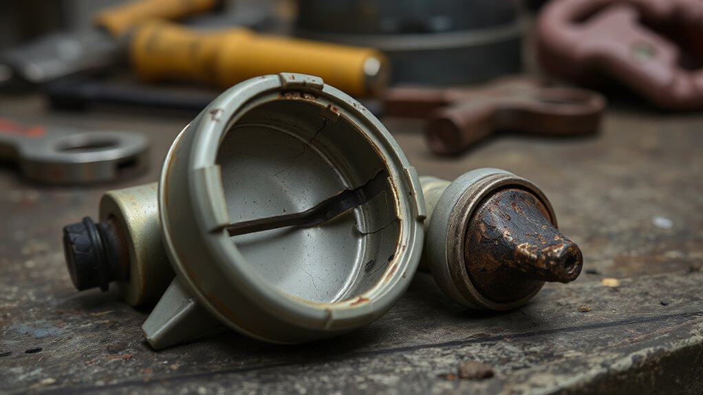 signs of damaged gm hei cap rotor