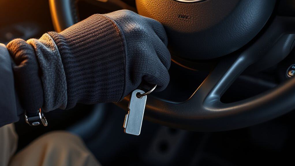 steering wheel centered shifter park