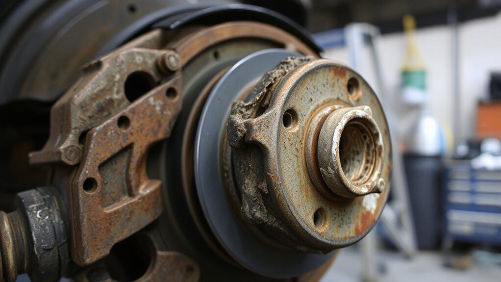 stuck caliper piston symptoms detected