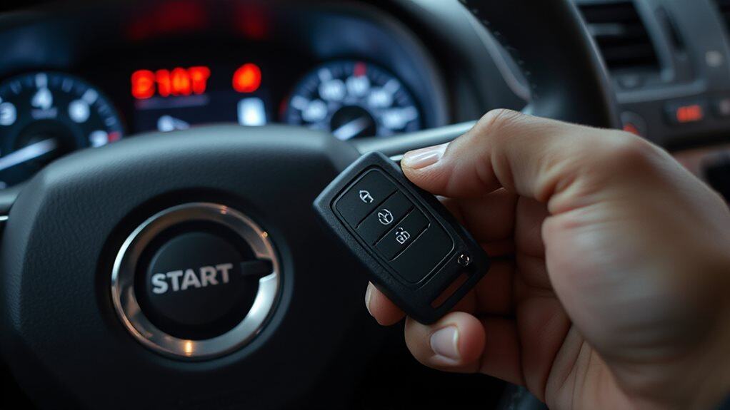 test key fob battery and start