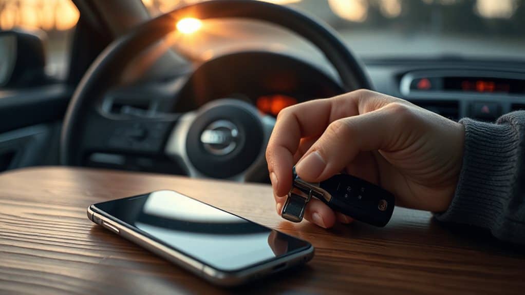 testing key fob rf interference near electronics