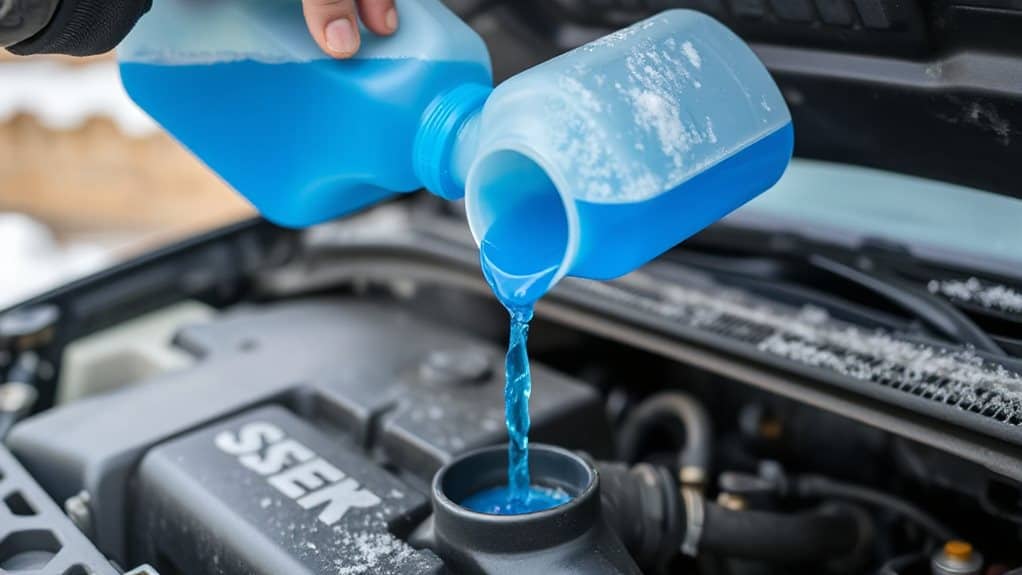winter washer fluid high concentration anti freeze surfactants protect plastics
