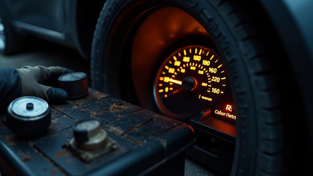 battery gas cap tire checks