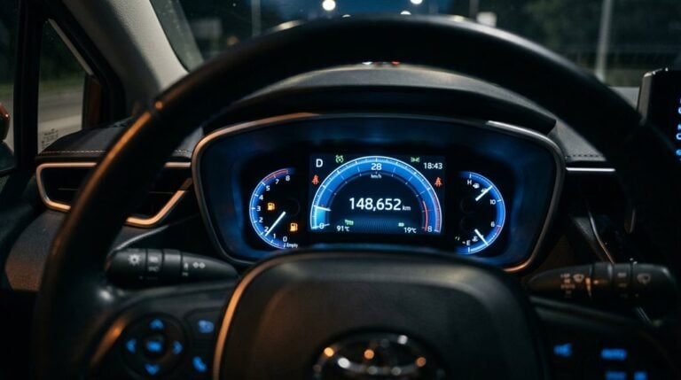 car dashboard fuel range meaning