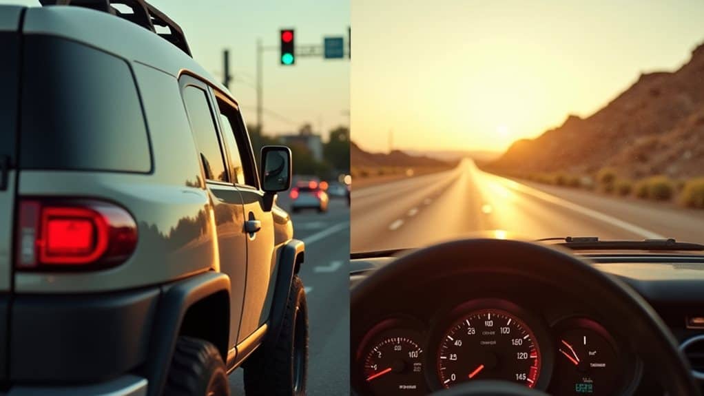 city lower mpg highway higher