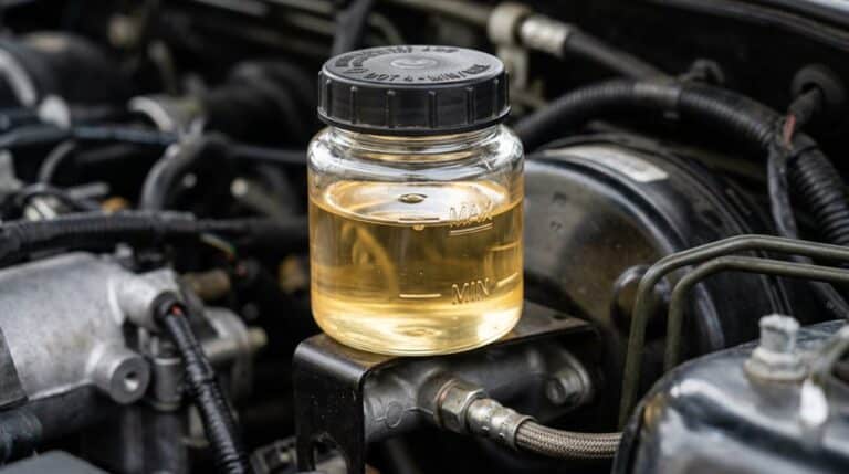 clear amber brake fluid normally