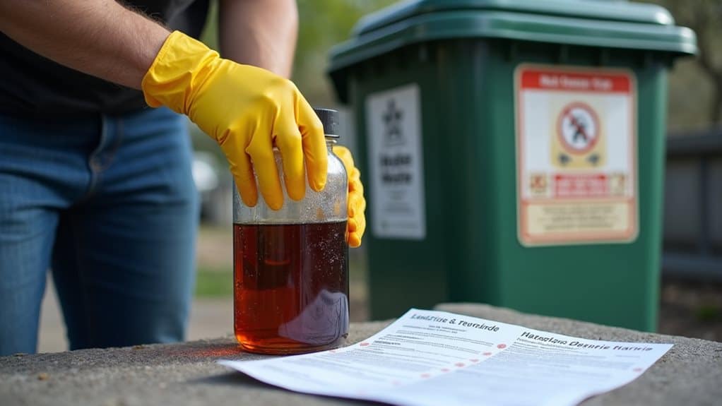 hhw disposal rules checklists