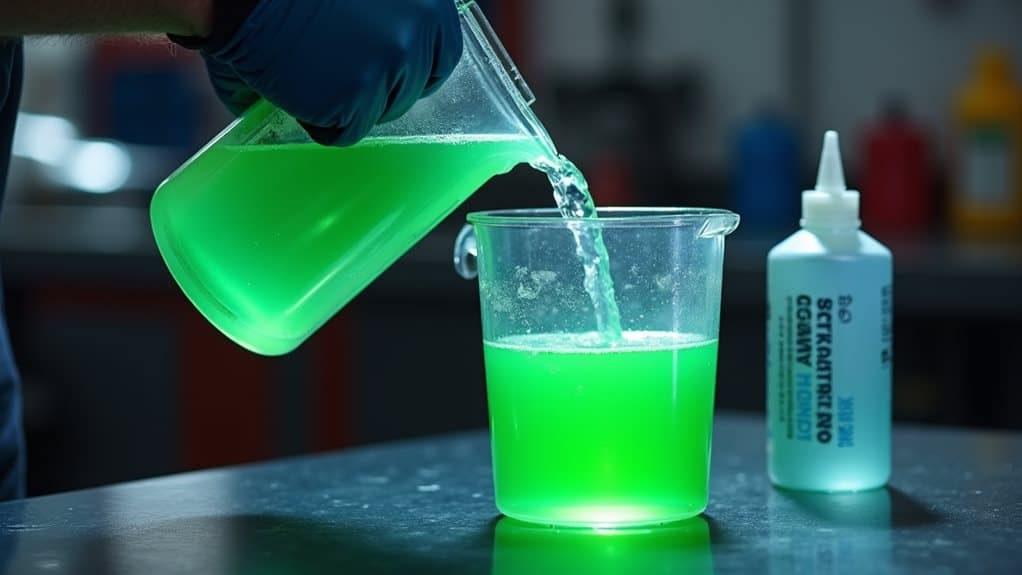 premix concentrate with distilled water
