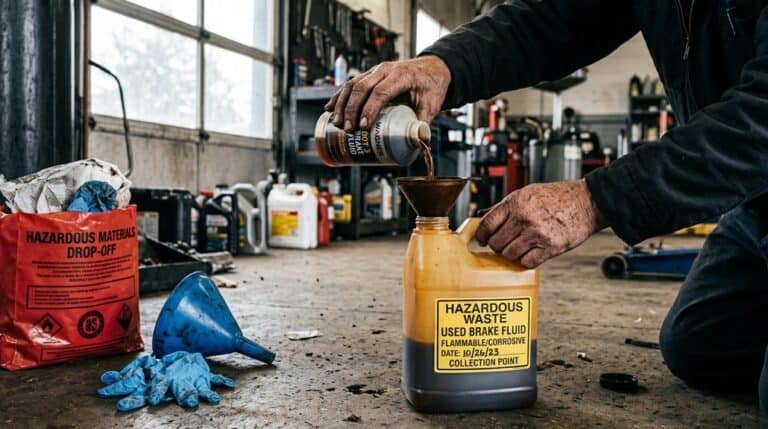 proper brake fluid disposal methods