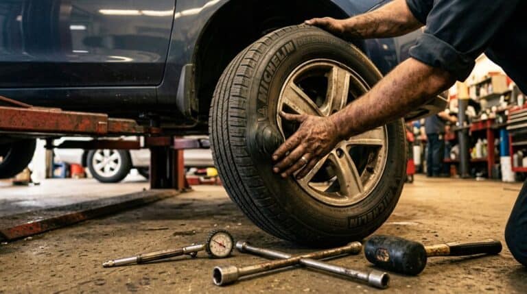 safely fix tire bubble
