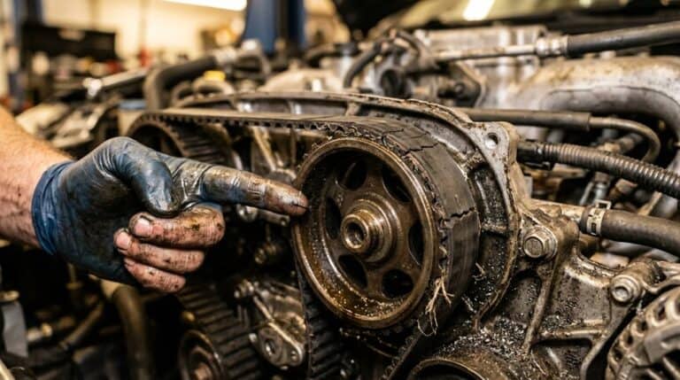 timing belt squeak causes fixes