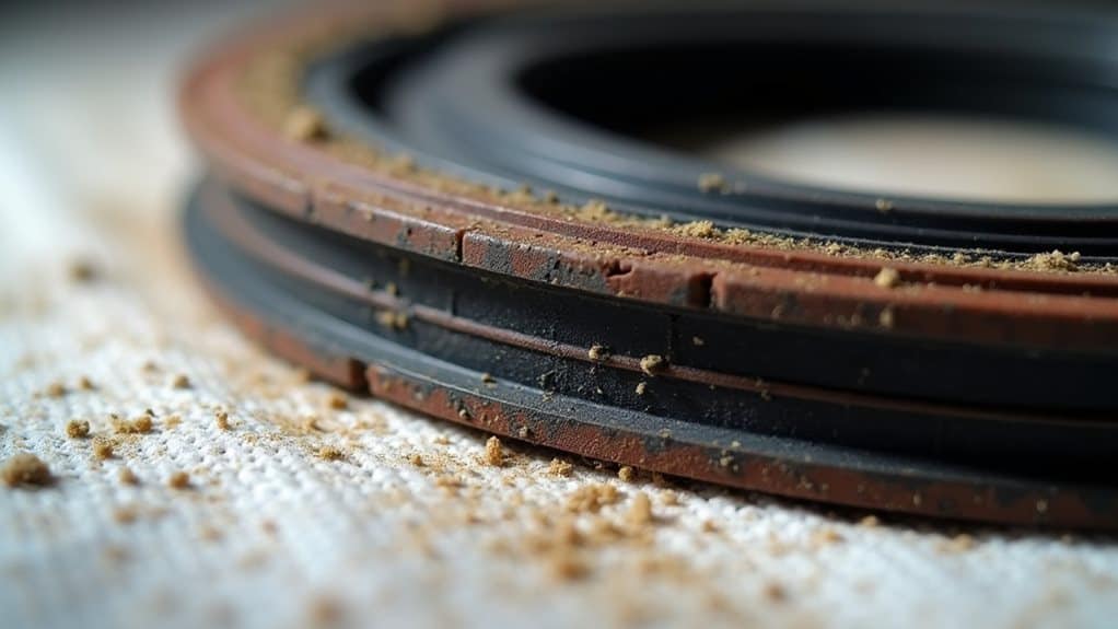 wheel end seal contamination patterns