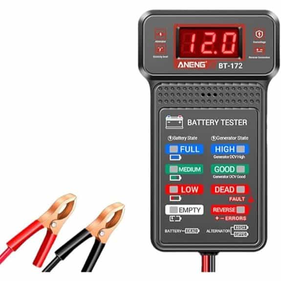 12V Car Battery Tester with LCD Screen