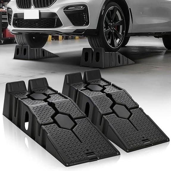 Auto Dynasty Car Ramps for Oil Changes 2 Pcs