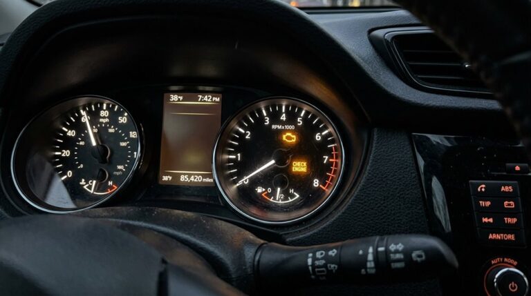 check engine light blinking