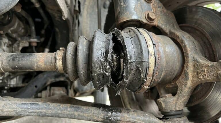 cracked or leaking boot