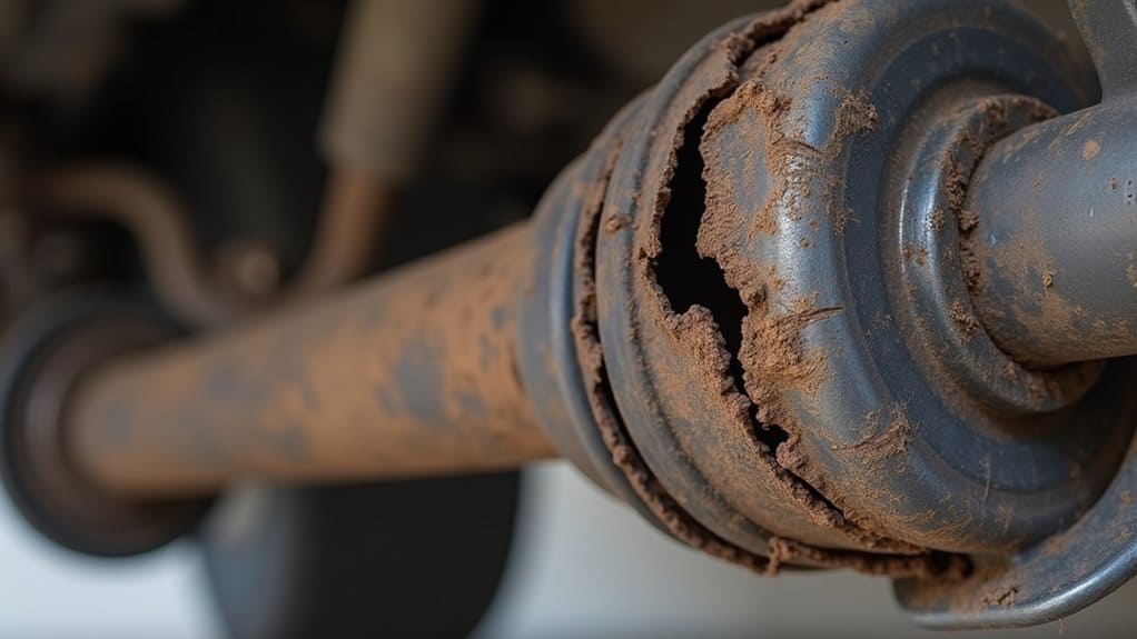 cv boot tear causes grease leaks