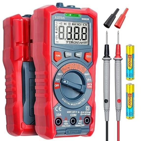 AstroAI M4K0R Digital Multimeter with Auto-Ranging