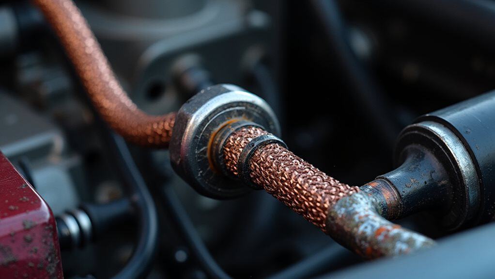 engine ground strap connections