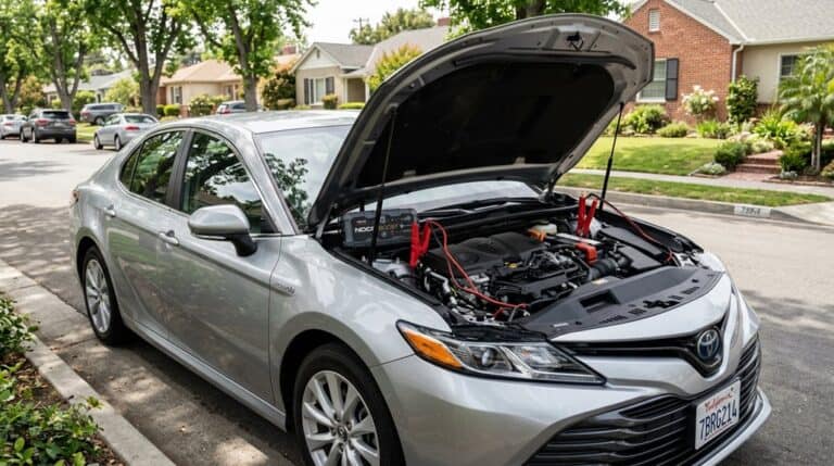 jump starting hybrid cars