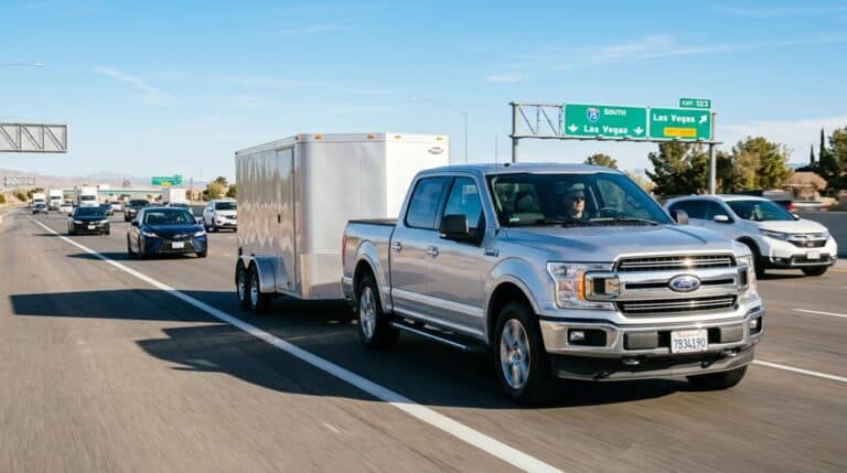 merge safely with trailer