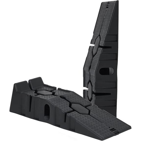 Garvee 2-Pack Plastic Car Ramps for Maintenance