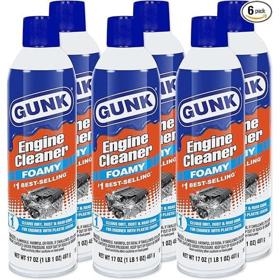 Gunk Engine Cleaner Foam Spray (6 Pack)