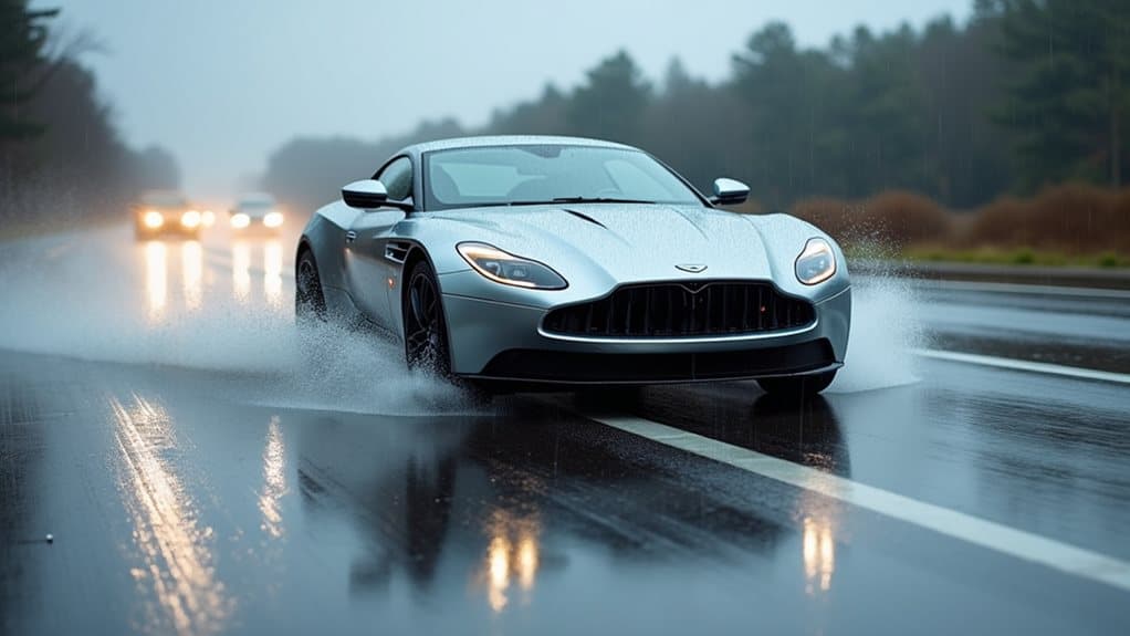 stay cautious on wet roads