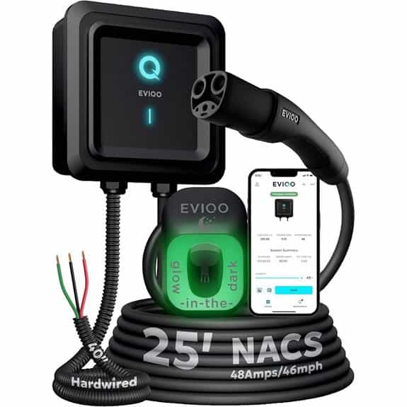 EVIQO Tesla 48A Level 2 WiFi Wall Charger