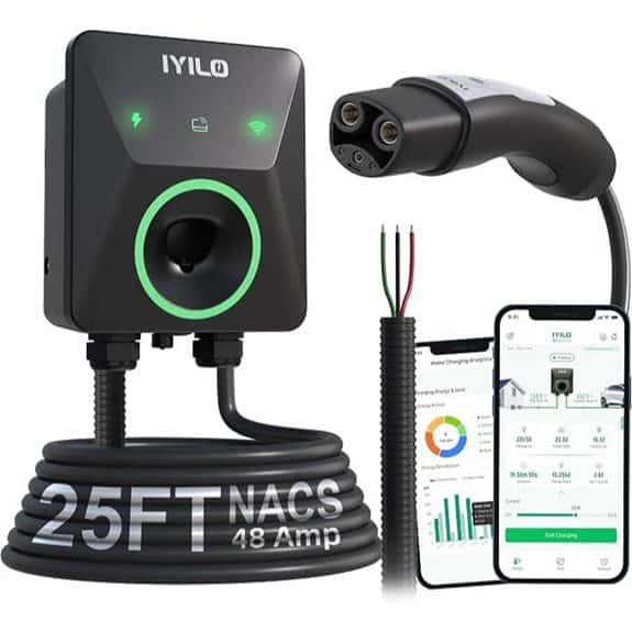 Level 2 EV Charger for Tesla with Smart Features