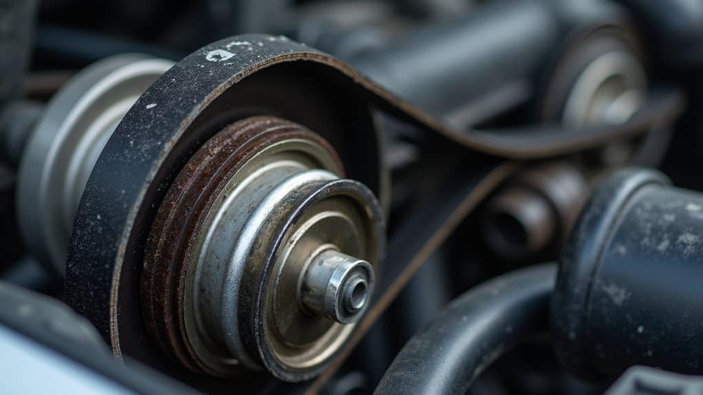 worn belts cause engine vibration